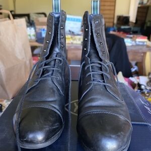 Ariat Black Leather Men's Heritage IV Paddock Boots 10.5 Wide EE